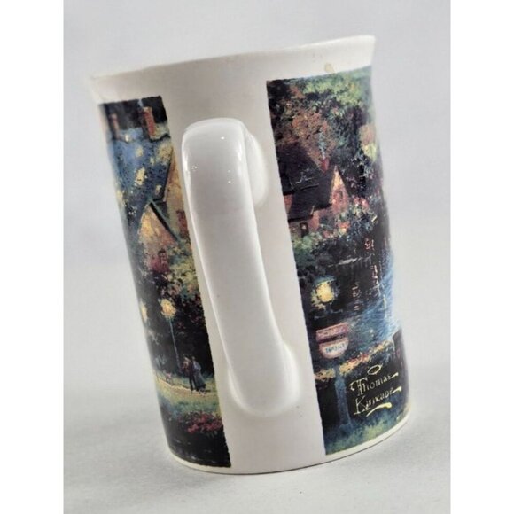Vtg 1995 Lamplight Village Ceramic Coffee Mug 1995 Artist Thomas Kinkade - Picture 8 of 14